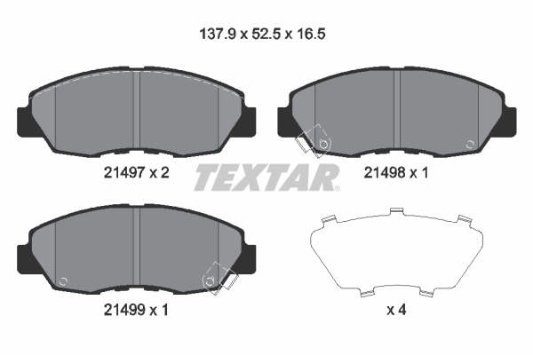 Textar Remblokset 2149704