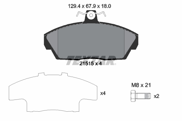 Textar Remblokset 2151504