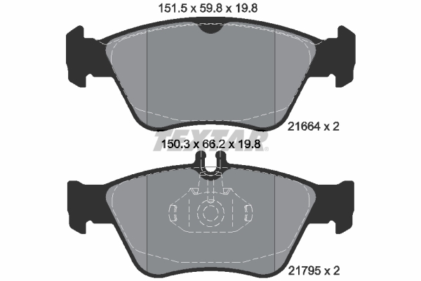 Textar Remblokset 2166404