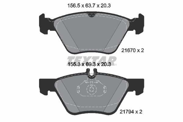 Textar Remblokset 2167081