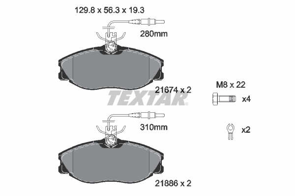 Textar Remblokset 2167403