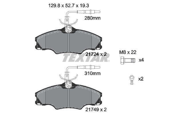 Textar Remblokset 2172402