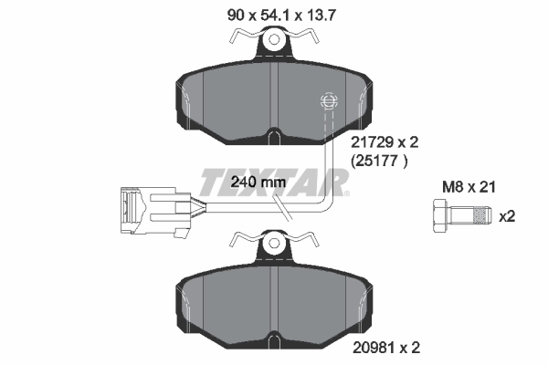 Textar Remblokset 2172902