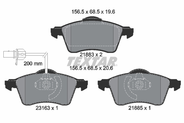 Textar Remblokset 2188501