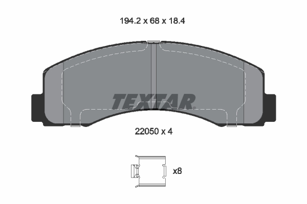 Textar Remblokset 2205002