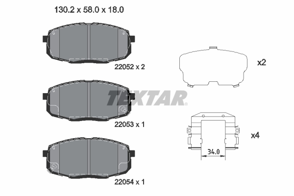 Textar Remblokset 2205203