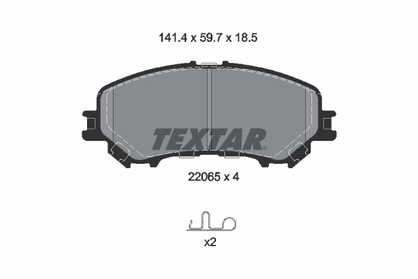 Textar Remblokset 2206501