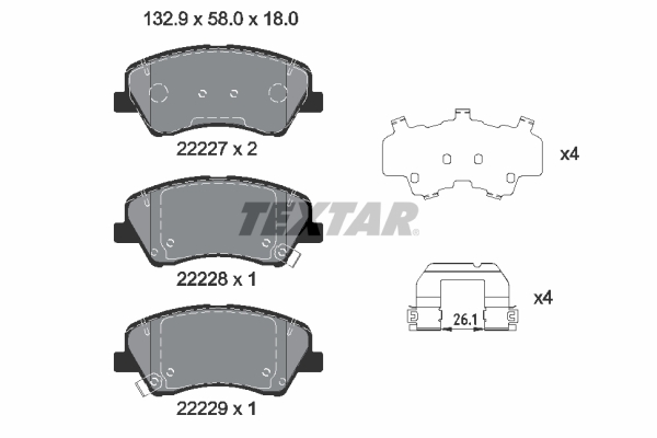 Textar Remblokset 2222701