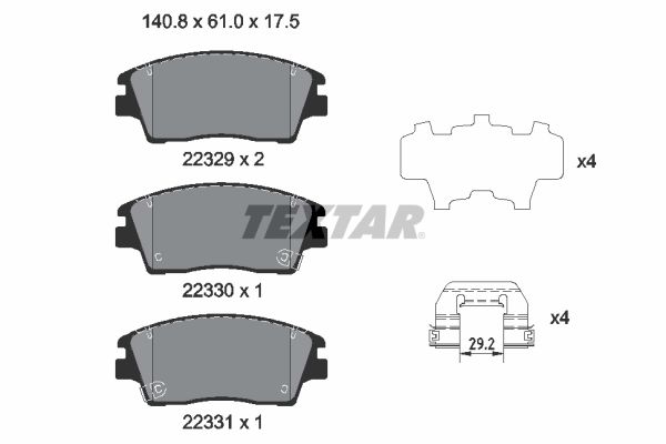 Textar Remblokset 2232901