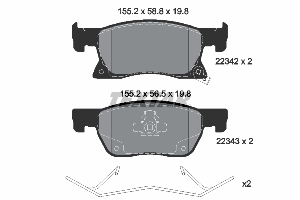 Textar Remblokset 2234201