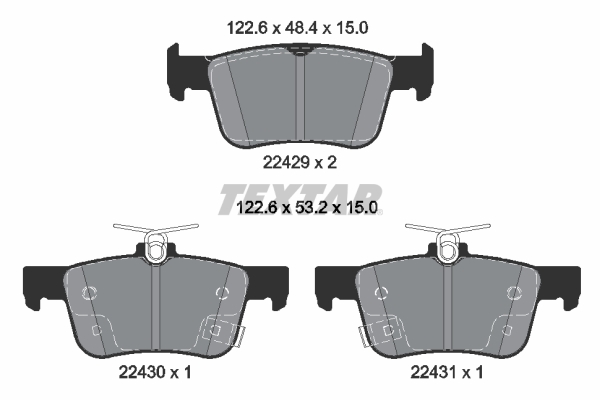 Textar Remblokset 2242901