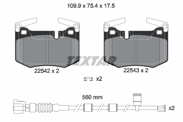 Textar Remblokset 2254201