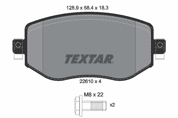 Textar Remblokset 2261001