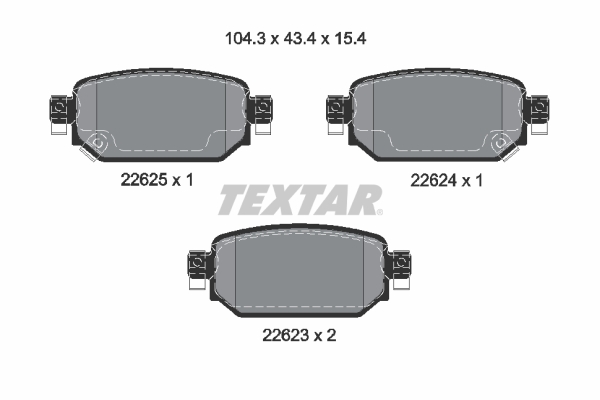 Textar Remblokset 2262301