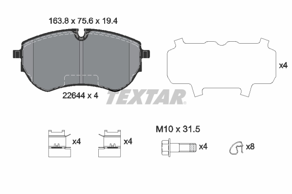 Textar Remblokset 2264401