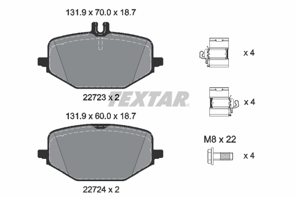 Textar Remblokset 2272303