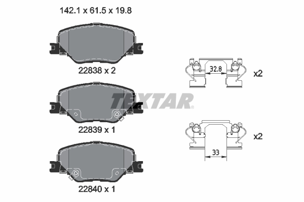 Textar Remblokset 2283801