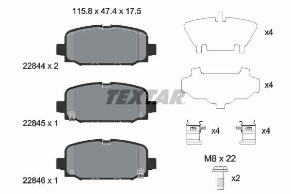 Textar Remblokset 2284401