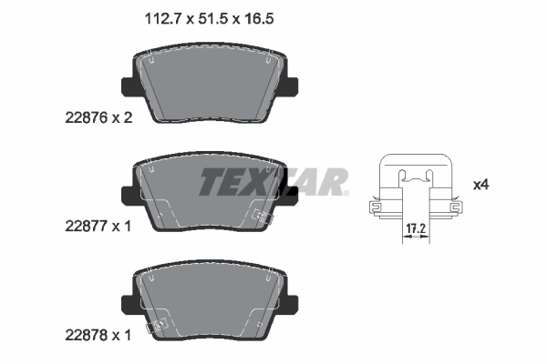 Textar Remblokset 2287601