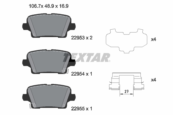 Textar Remblokset 2295301