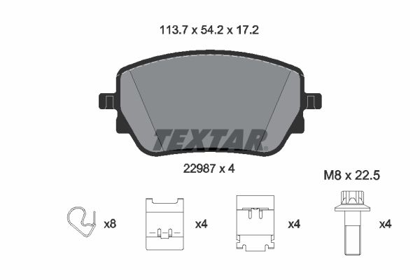 Textar Remblokset 2298701