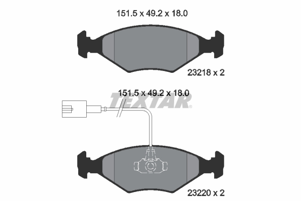 Textar Remblokset 2321801