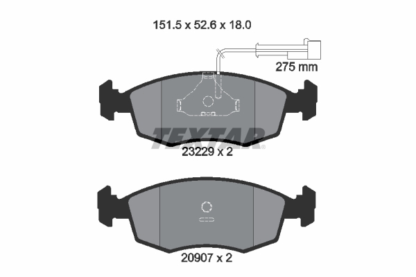 Textar Remblokset 2322901