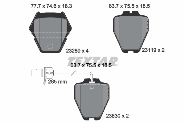 Textar Remblokset 2328001