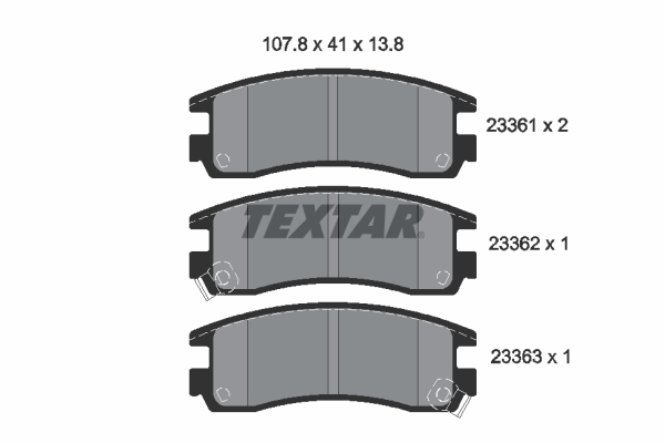 Textar Remblokset 2336101