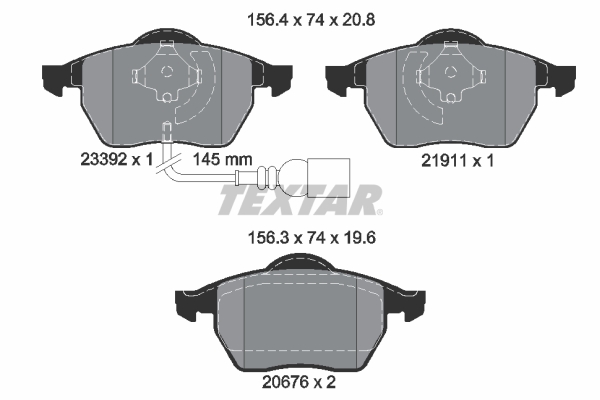 Textar Remblokset 2339201