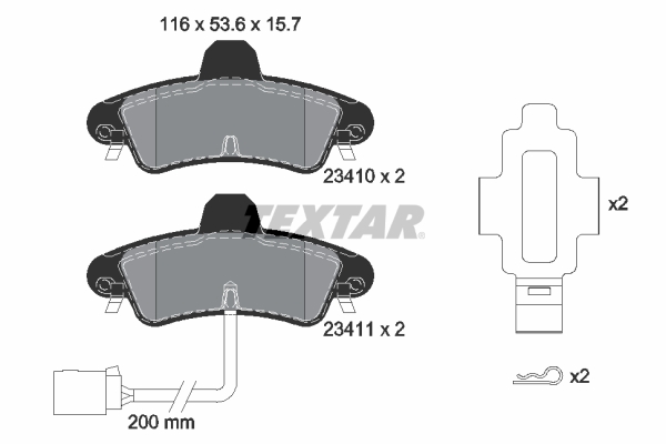 Textar Remblokset 2341008