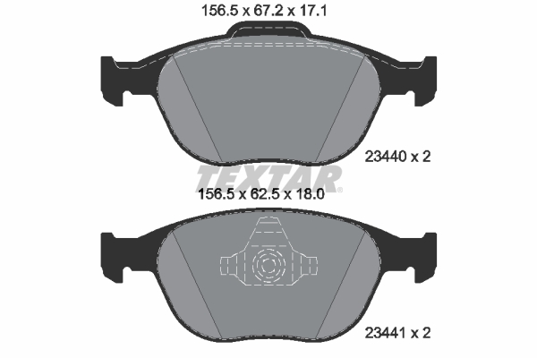 Textar Remblokset 2344007