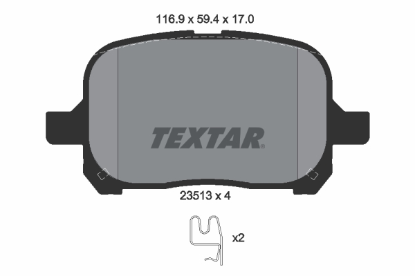 Textar Remblokset 2351302