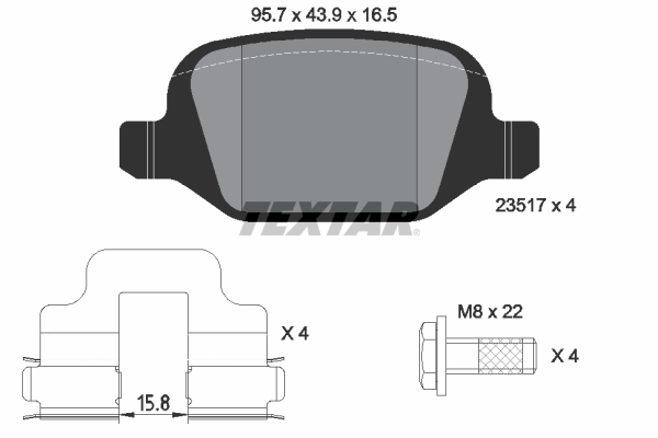 Textar Remblokset 2351703