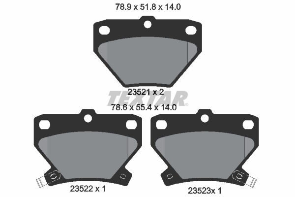 Textar Remblokset 2352101