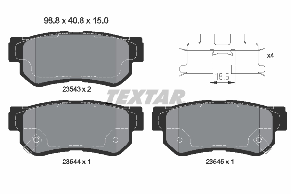 Textar Remblokset 2354301