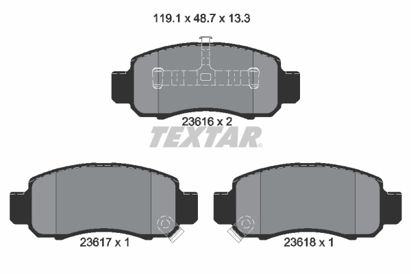 Textar Remblokset 2361601