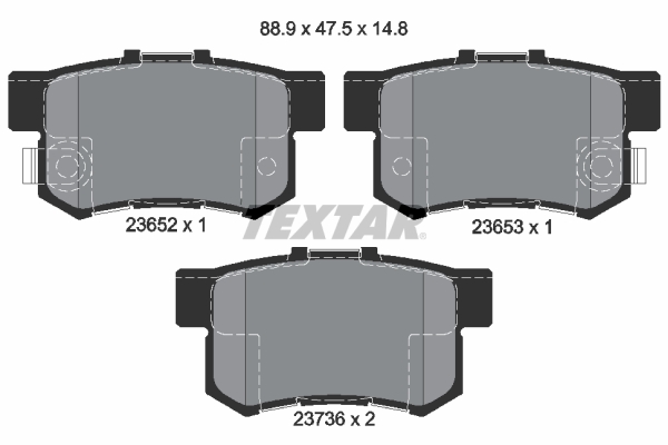 Textar Remblokset 2365201