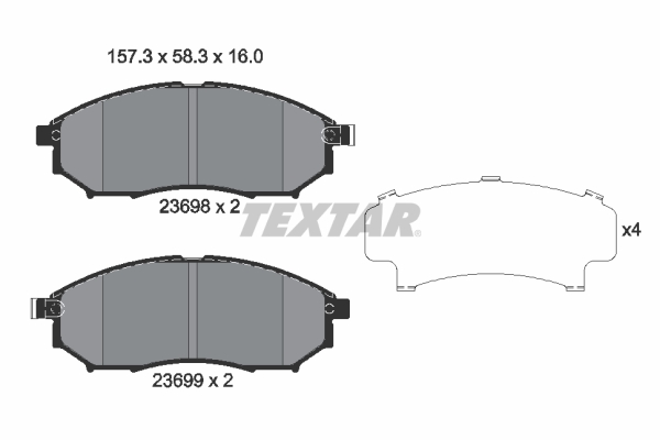 Textar Remblokset 2369801