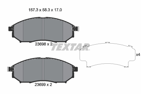 Textar Remblokset 2369803