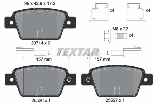 Textar Remblokset 2371403