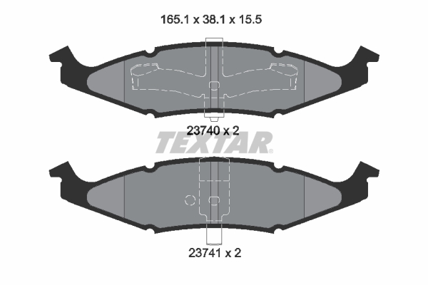 Textar Remblokset 2374001