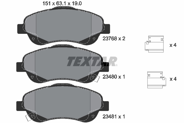 Textar Remblokset 2376802