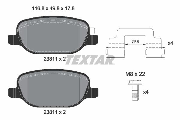 Textar Remblokset 2381103