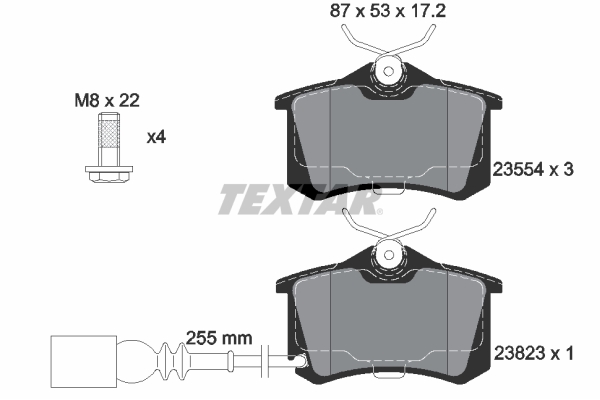 Textar Remblokset 2382301