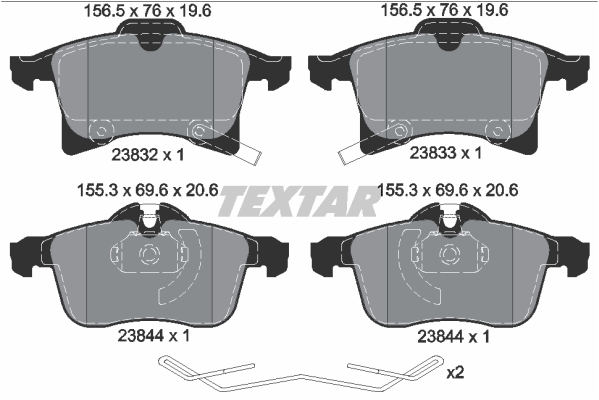 Textar Remblokset 2383204