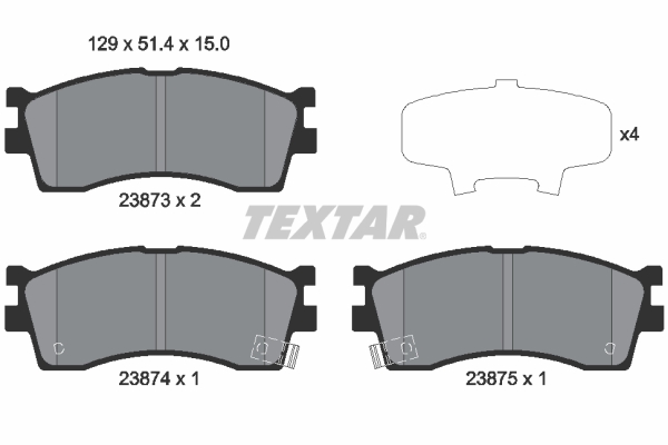 Textar Remblokset 2387301