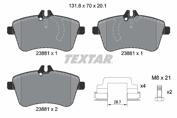 Textar Remblokset 2388101