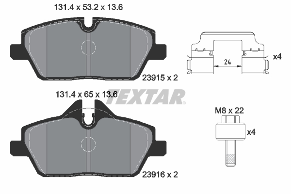 Textar Remblokset 2391508