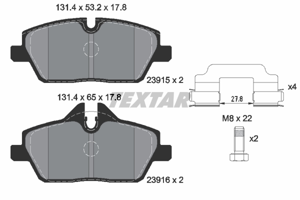 Textar Remblokset 2391503